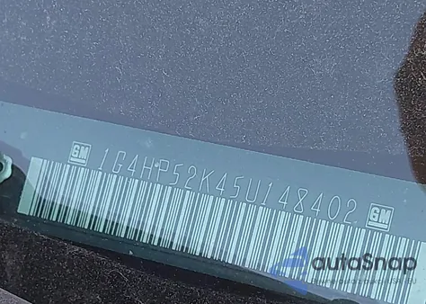 2005 Buick Lesabre Custom z USA, uszkodzony, nr VIN 1G4HP52K45U148402